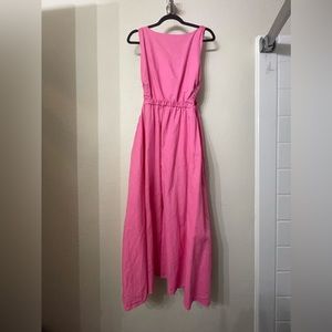 Petal And Pup Pink cut out midi dress